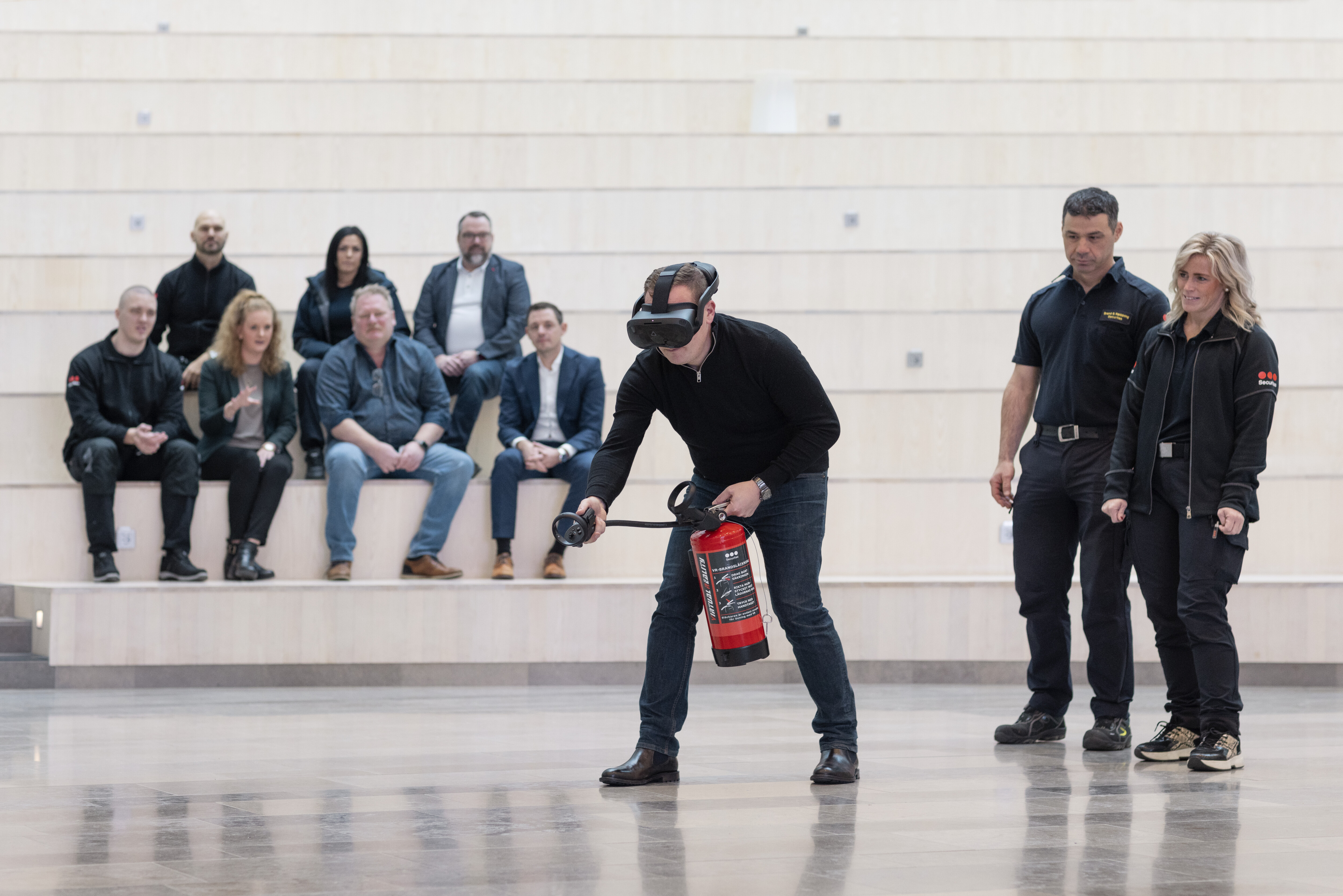Formation EPI avec feux en réalité augmentée (AR) | Securitas